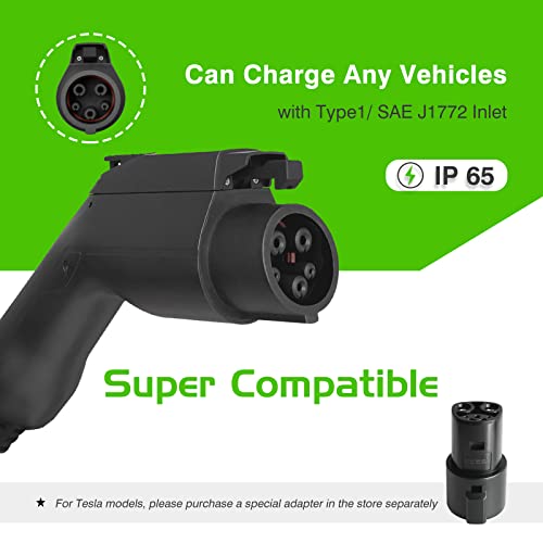 EVCARS 16A Level 1 Portable EV Charger 25Ft