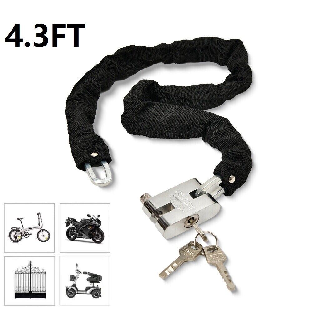 Heavy Duty Bike Lock with Key and Cable