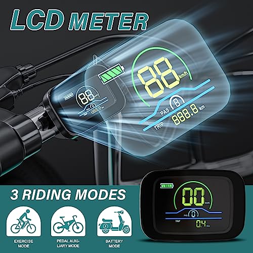 MOPHOTO 350W Adult Electric Trike with 7 Speeds