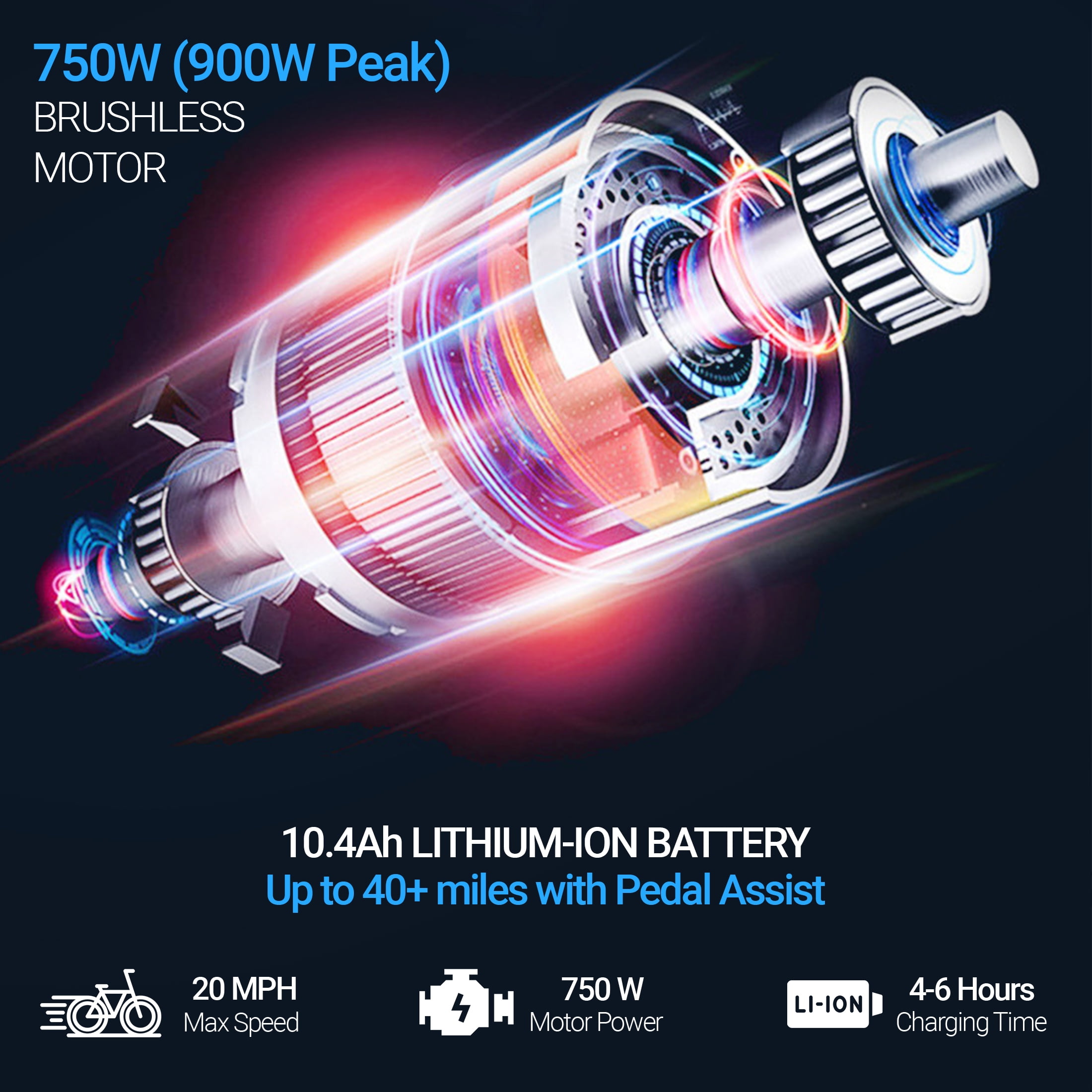 Forza Motorsport 24" 750W Electric Tricycle for Adults