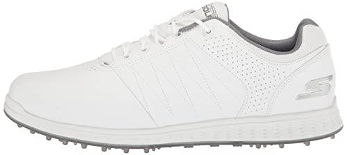 Skechers Men's White/Gray Spikeless Golf Shoes
