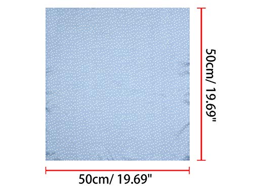 Blue Vintage Polka Dot Small Neck Scarf