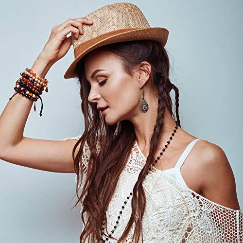 Bohemian Vintage Dangle Earrings – 20 Pairs Set