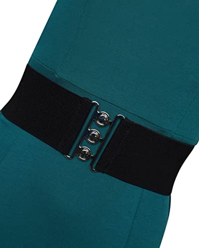 1950s Retro Elasticated Nurse Belt in Black