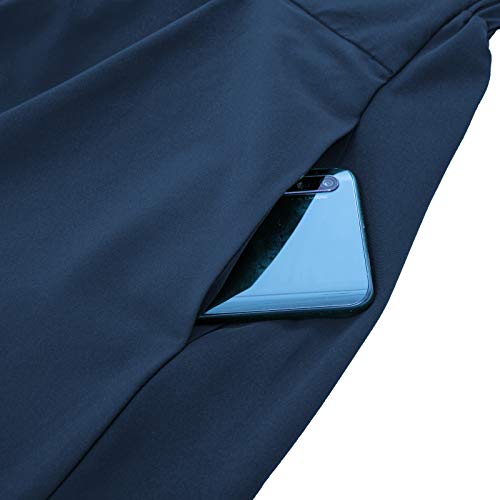 Navy Blue Vintage High Waist Pleated Skirt