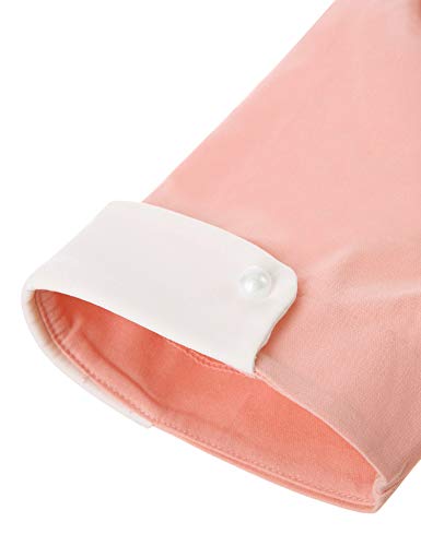 1950s Pink Vintage Swing Dress with Cape Collar