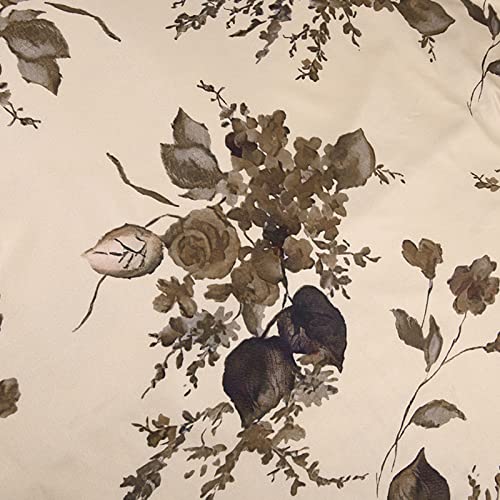 Floral Print Sleeveless Vintage Maxi Dress in Khaki