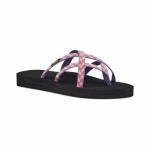 Teva Women's Retro Geometric Pink Flip-Flops