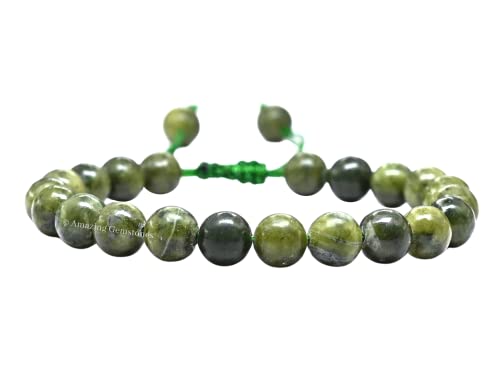 Green Jade Adjustable Bracelet for Men and Women