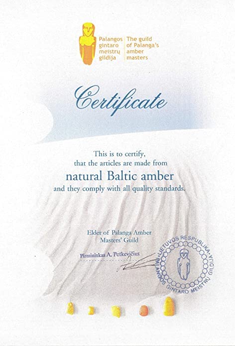 Cognac Amber Pearl Pendant Necklace in Silver