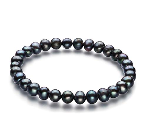 Black 6-7mm Freshwater Pearl Bracelet – Bliss