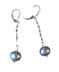 Moonshine Pearl Sterling Silver Earrings