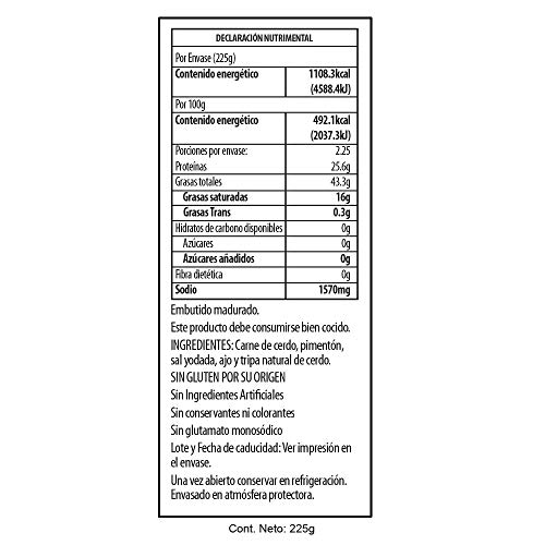 Palacios Authentic Mild Chorizo, 7.9 Ounces