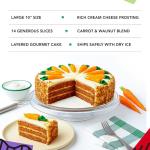 David's Cookies Carrot Cake with Cream Cheese Icing