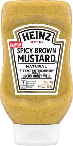 Heinz Natural Spicy Brown Mustard, 14 oz