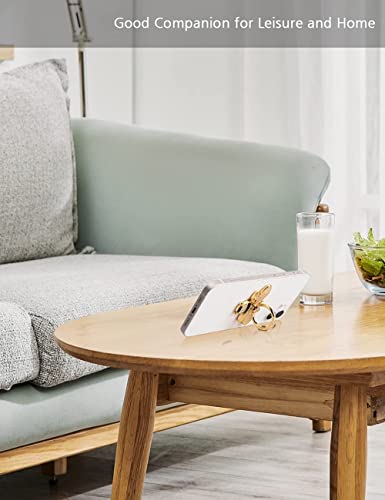 Crystal Bee Phone Ring Holder Stand in Gold