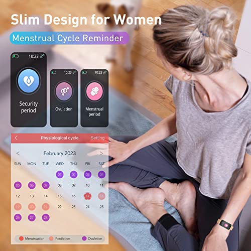 KALINCO Slim Smart Fitness Tracker with Heart Monitor