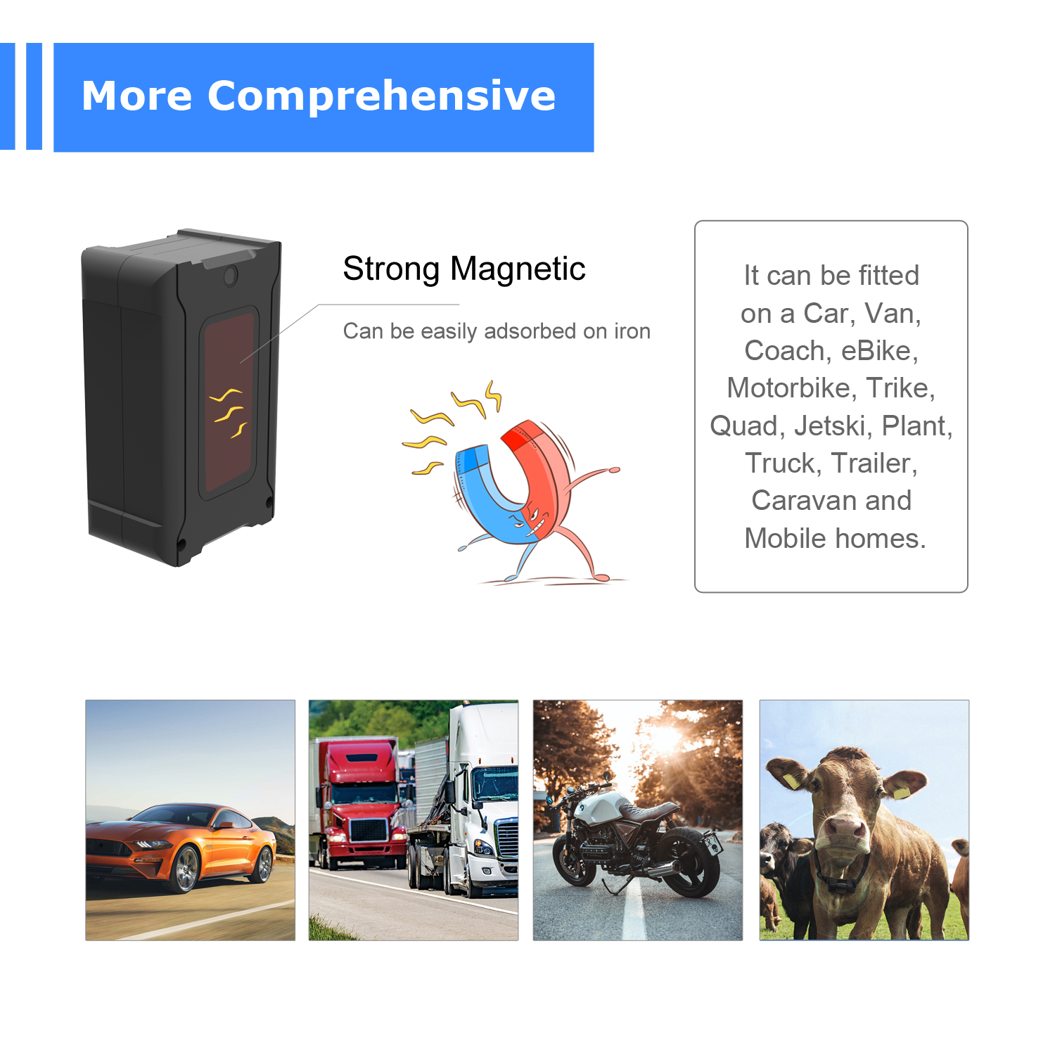 5m Accuracy GPS Tracker for Vehicles and Livestock