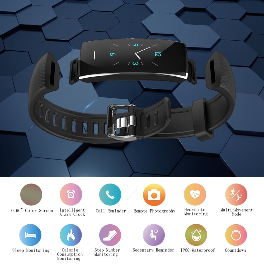 Waterproof Fitness Tracker Smart Watch with Heart Rate Monitoring