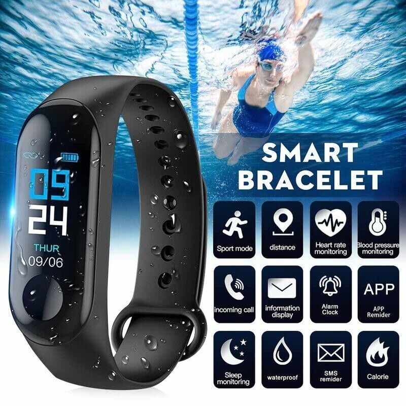 Smart Heart Rate and Blood Pressure Fitness Tracker