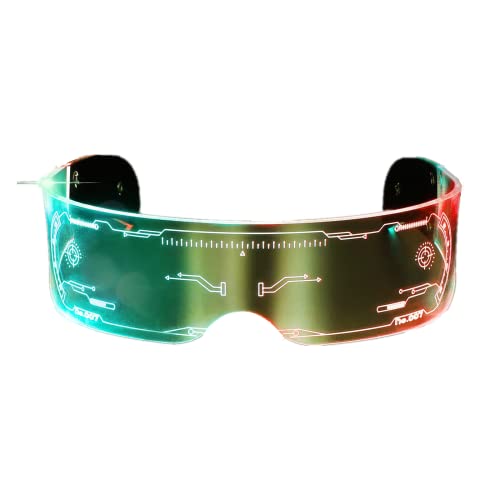 Colorful Augmented Reality Cyberpunk Sunglasses for Parties