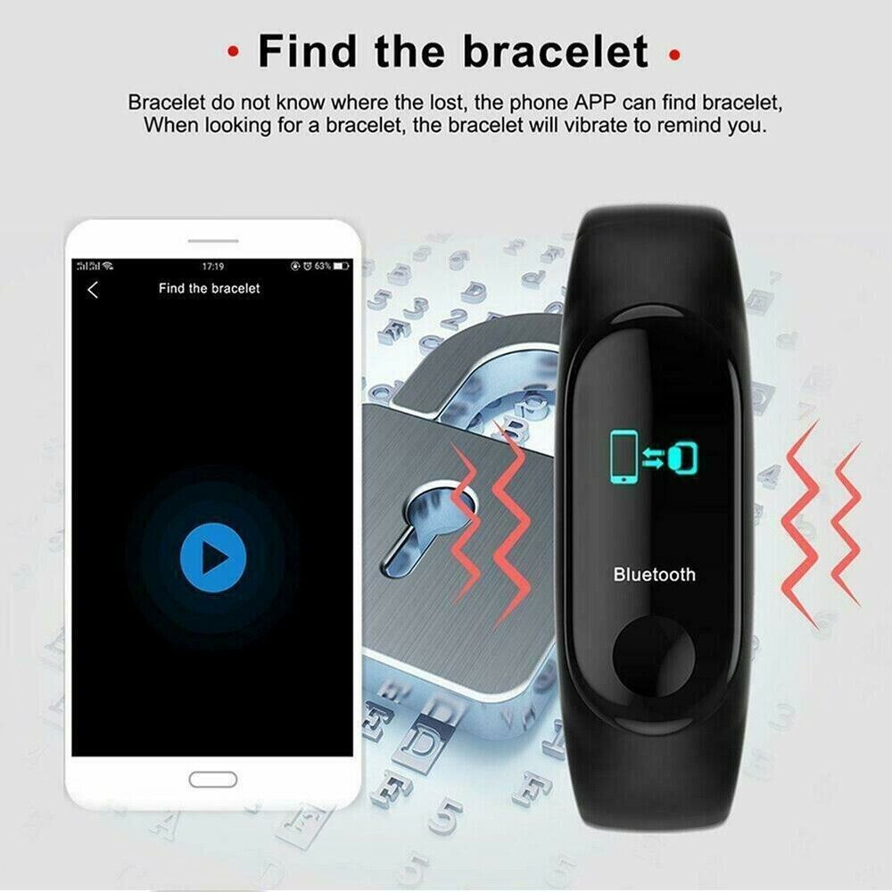 Smart Heart Rate and Blood Pressure Fitness Tracker