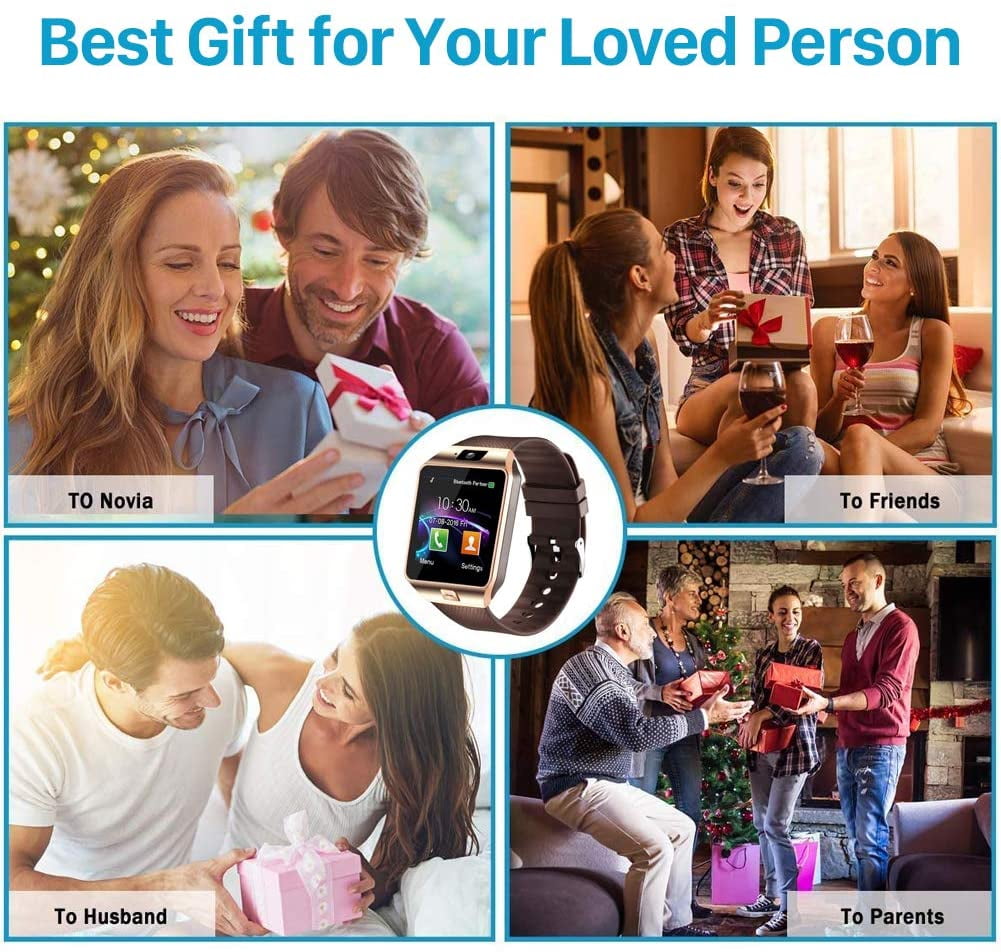 Waterproof Smart Watch with Fitness Tracker and HR Monitor