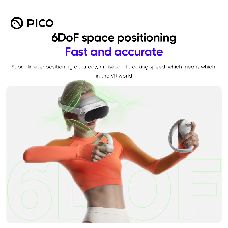 Pico 4 All-in-One VR Headset with 4K Display