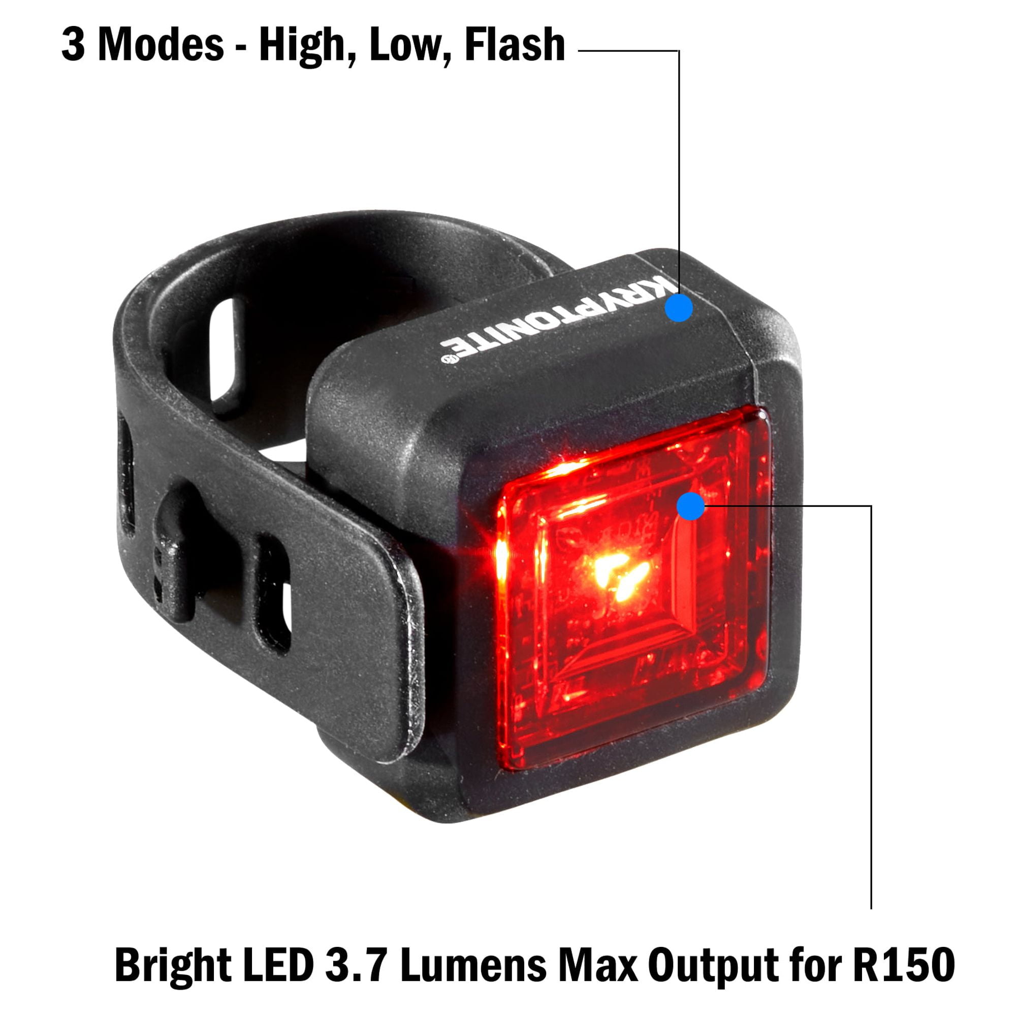 Kryptonite Neutron F150 Front & R150 Rear Bike Lights