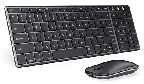 Space Gray Wireless Keyboard and Mouse for Mac