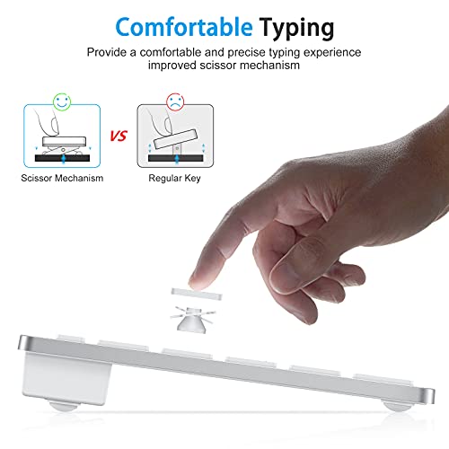 OMOTON Wireless Bluetooth Keyboard for Mac Devices