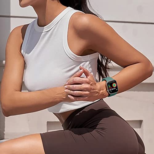 Maledan Silicone Sport Bands for Apple Watch - 6 Pack