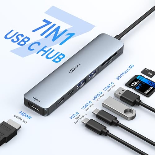 MOKiN USB-C Hub with HDMI and USB Ports