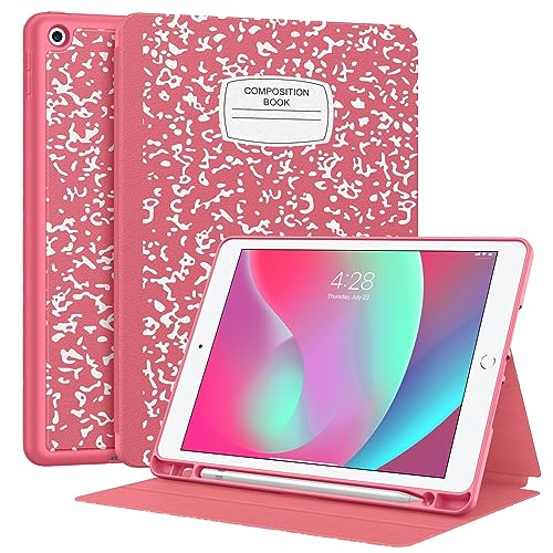 iPad 10.2 Inch Case with Pencil Holder - Watermelon