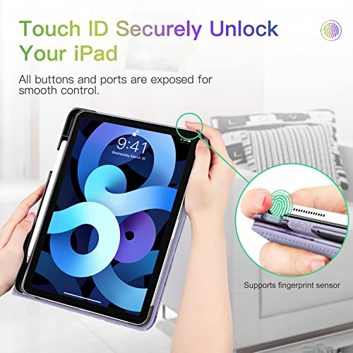 FINTIE Lilac Marble Folio Case for iPad Air