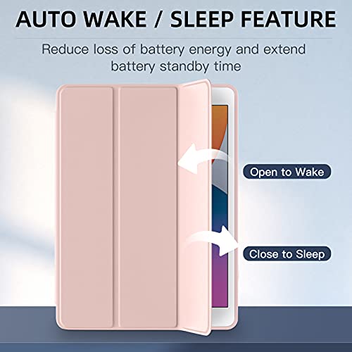Mastten Rose Pink Case for iPad 10.2 Inch