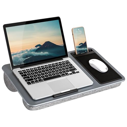 LapGear Silver Carbon Lap Desk for 15.6" Laptop