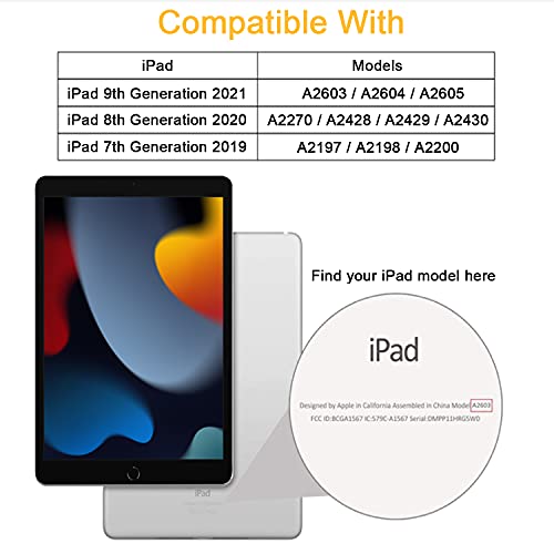 iPad 10.2 Case with Pencil Holder - Book Black