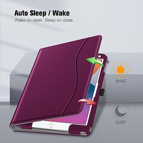 Fintie iPad 7 Case with Multi-Angle Stand, Purple