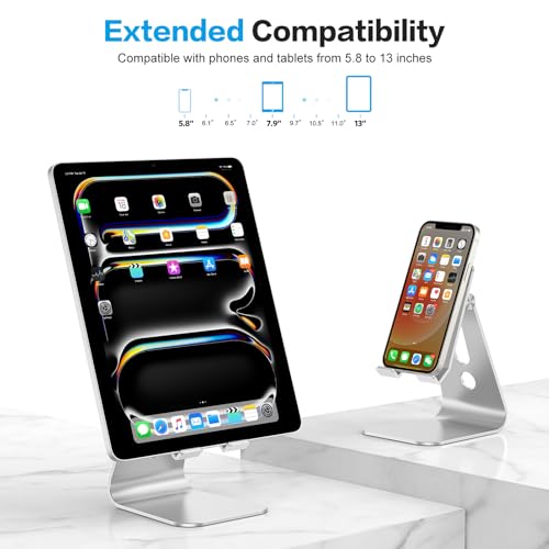 OMOTON Adjustable Tablet Stand for iPad and Phones