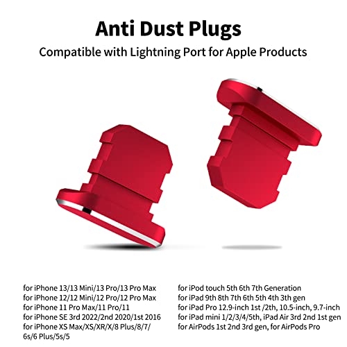 2-Pack Dust Plugs for Various iPhones & iPads