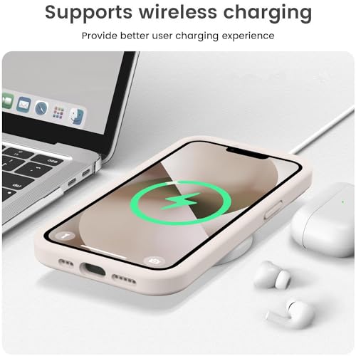 Vooii iPhone 13 Liquid Silicone Shockproof Case - Stone