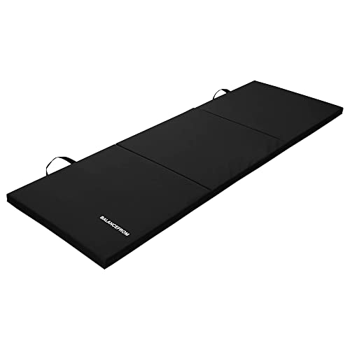 Thick Tri-Fold Exercise Mat with Carrying Handles