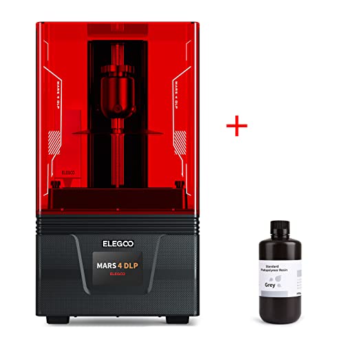 ELEGOO Mars 4 DLP 3D Printer with 1000g Resin