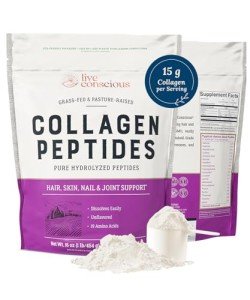 Live Conscious Collagen Peptides Powder for Healthy Skin