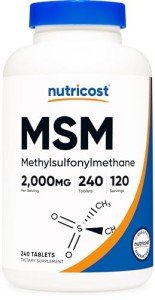 Nutricost MSM Tablets 2000mg, 240 Count