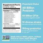 Probiotics 60 Billion CFU with Organic Prebiotics