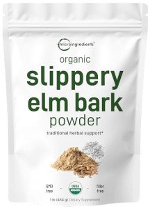 Organic Slippery Elm Bark Powder for Throat Relief