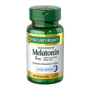 Nature's Bounty Quick Dissolve Melatonin 3mg, 240 Tablets