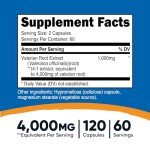 Nutricost Valerian Root 1000mg Capsules, 120 Count